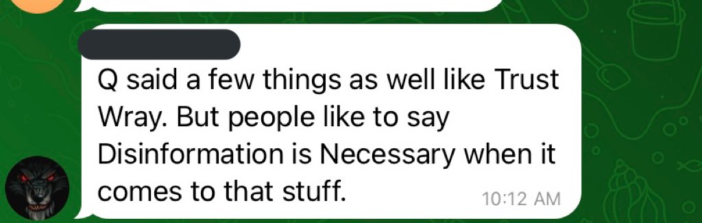 pinealdecalcify's tweet photo. A couple Anon flat earthers want the best of both worlds, in which Q knows their pet theory to be fact. Some fall back on the "disinformation is necessary" refrain to assure themselves there is no conflict between their world and Q's. Other convenient dodges come into play. https://t.co/llQiQPIE1U
