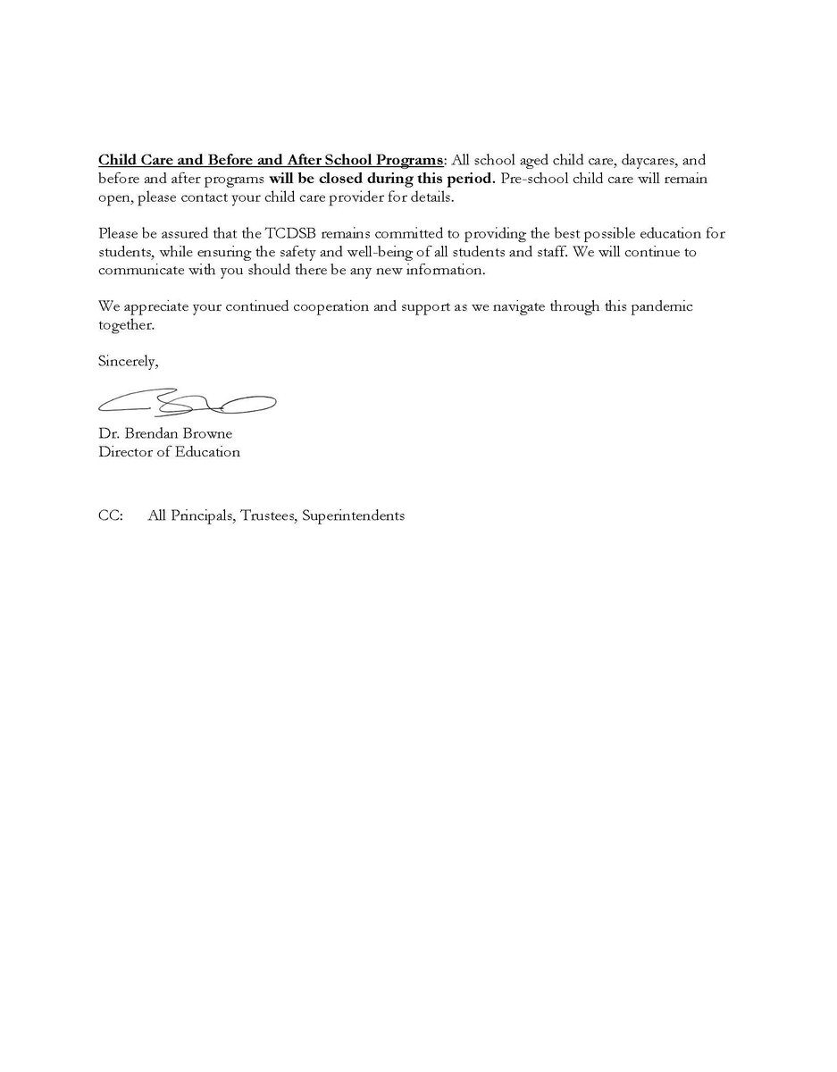 Toronto Public Health has issued a Section 22 order to close all publicly funded schools in Toronto effective tomorrow Wednesday, April 7th. #TCDSB schools will pivot to remote learning this week.

↪️ bit.ly/3dFjqGf