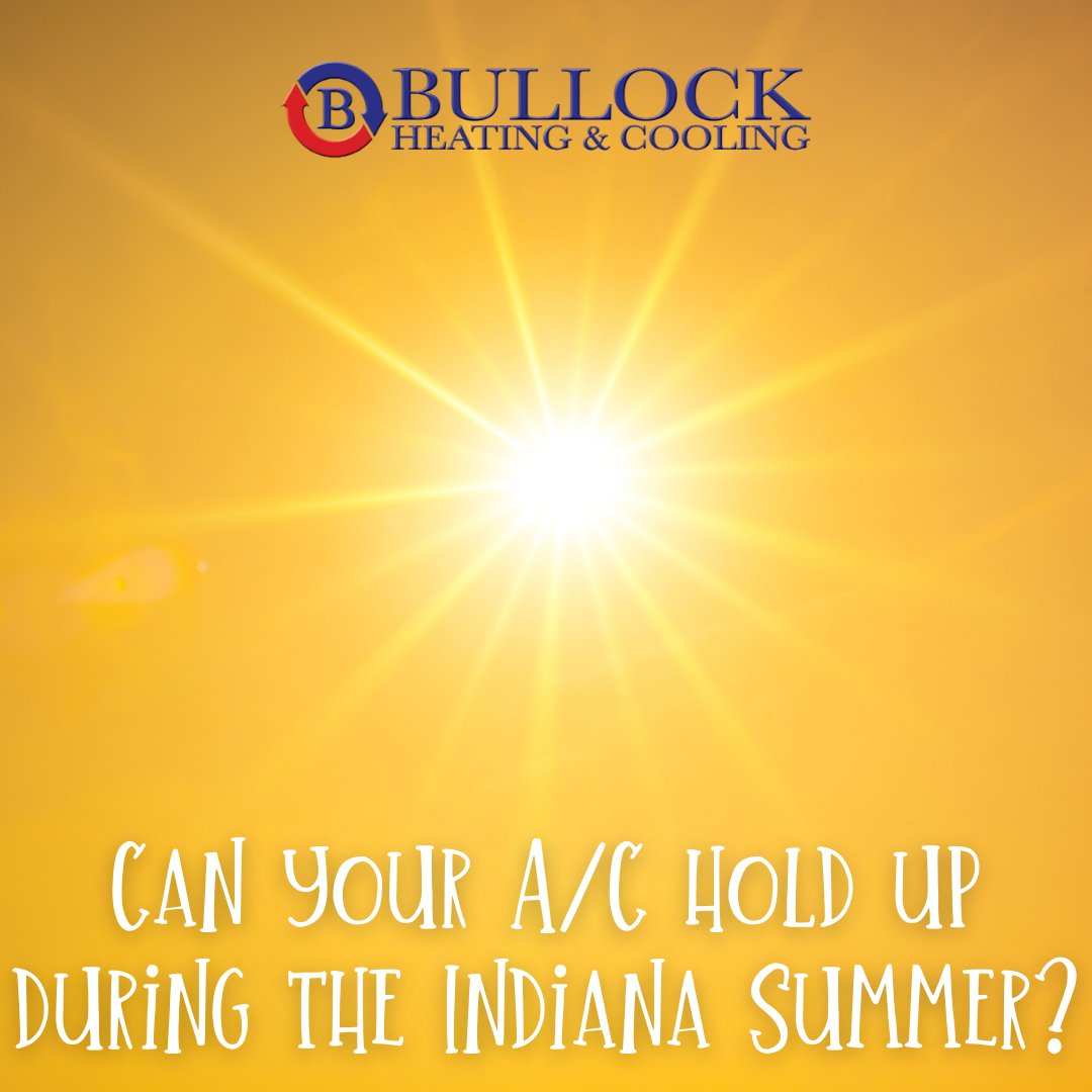 BullockHeating's tweet photo. Plan ahead for those hot Indiana summer days! #Bullock offers FREE estimates, FREE second opinions and 100% satisfaction guarantee! #cooldownthissummer #cooloffwithbullock #coolingmuncie #hvac #bullockheatingandcooling https://t.co/AqnbdhHnX6