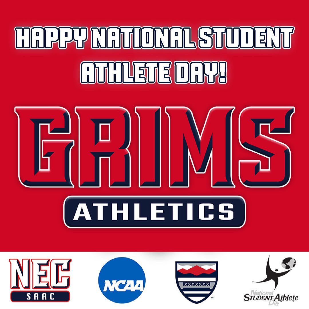 Wishing all of our NEC athletes a very, happy National Student Athlete Day!! Stayed tuned this week for more D3 Week content! #nationalstudentathleteday #whyD3 #NEC #D3 #forward #gogrims