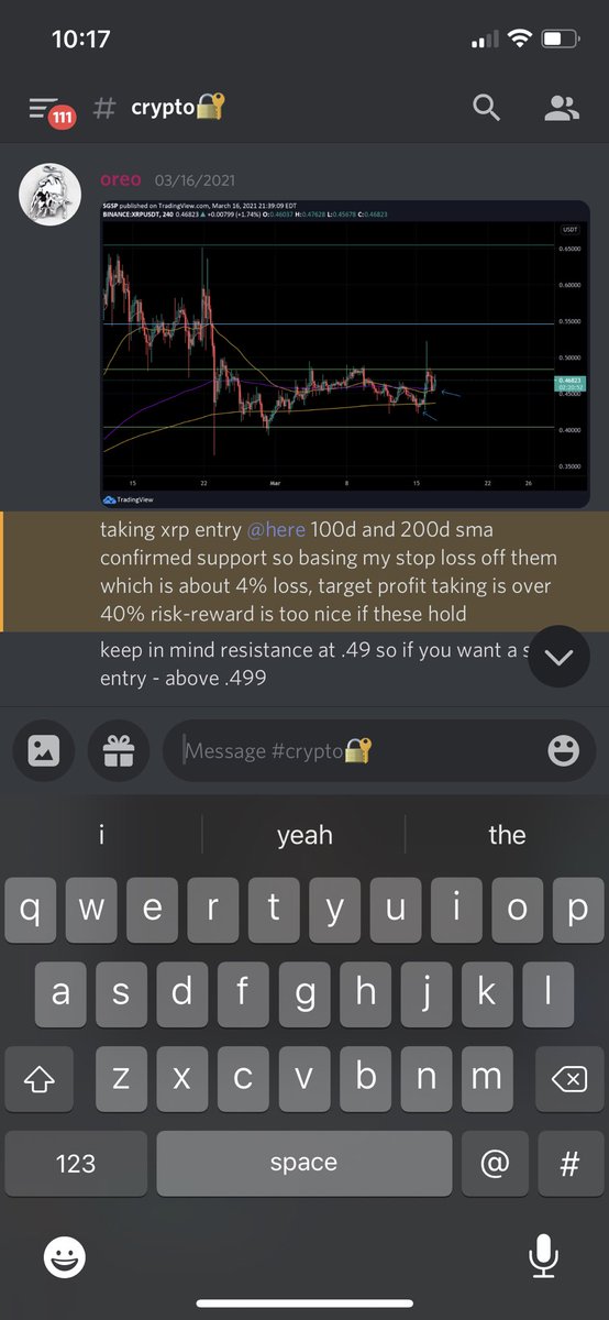 301Trades's tweet photo. $XRP signaled mid March up almost 100% 🎯 i still believe #xrp has a lot left in it, April should be interesting 
#crypto #cryptotrading #cryptotrader https://t.co/YLdQoHLFNr