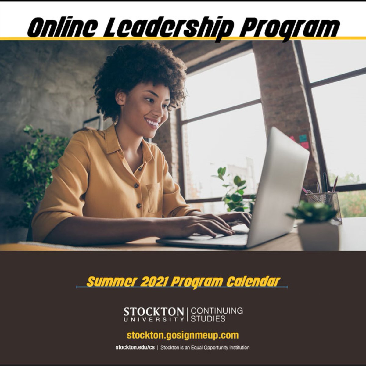 Stockton_CS's tweet photo. The Online Leadership Program's Full Summer Catalog can be found here: https://t.co/CReZLRgl9R. Take a course or short series to develop your individual, team, or organization's leadership skills. #onlineleadershipprogram #leadershipskills #liveonzoom #professionaldevelopment https://t.co/o4MBinyaRO