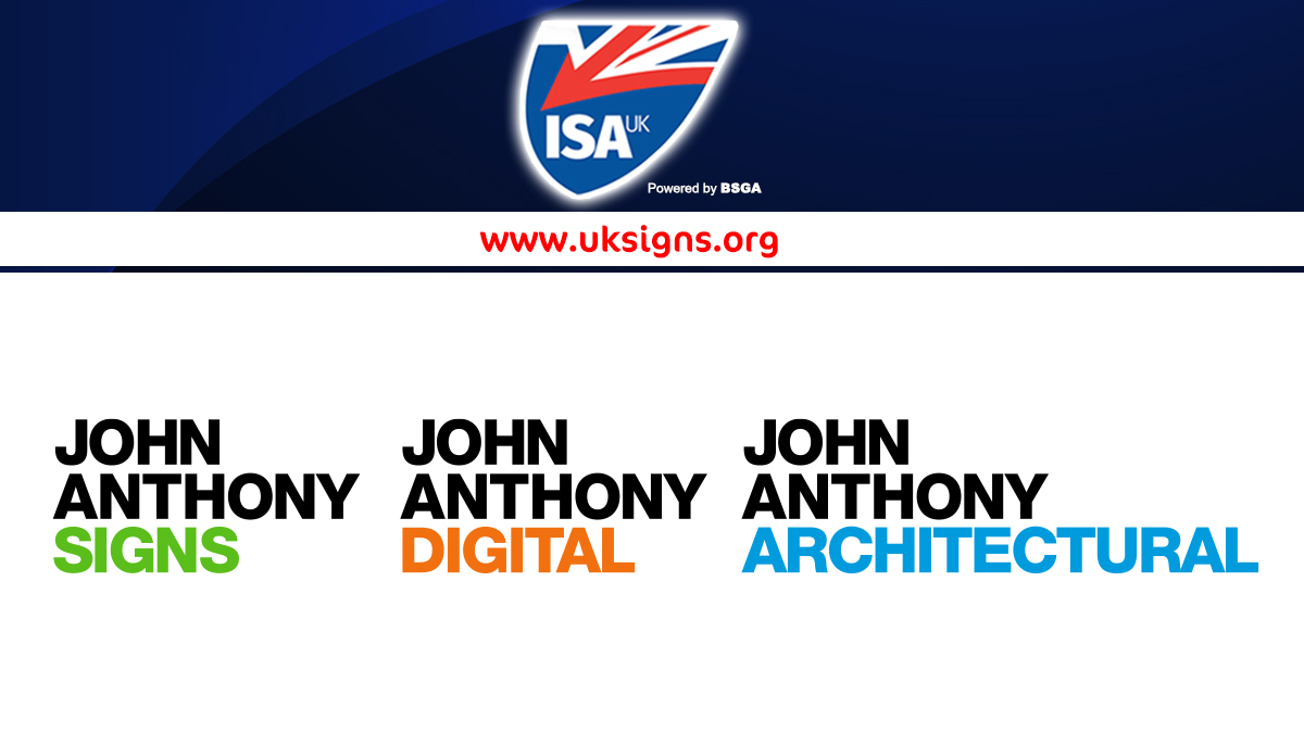 Welcome to our newest member <a href="/JASigns1/">John Anthony Signs</a>! 🎉

They are an award winning sign manufacturer with 50 years of experience, providing  comprehensive design, manufacturing, installation and sign maintenance services.

Learn more about our #ISAUKMember: johnanthonysigns.com.