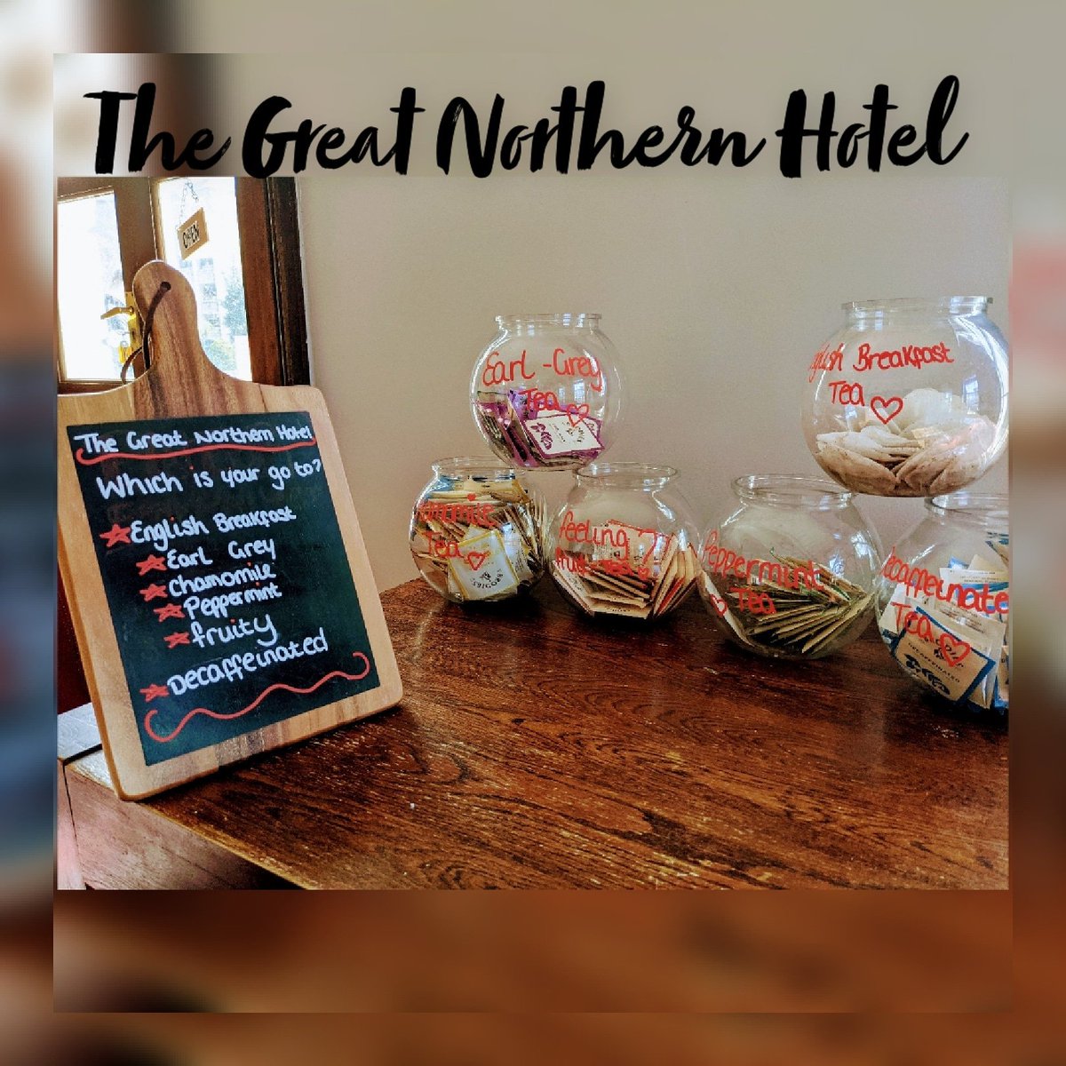 You, Me &amp; a cup of tea! ☕
Only 6 days to go!
Which Tea will you order first?
~English Breakfast
~Earl Grey
~Chamomile
~Peppermint 
~Fruit-Tea
~Decaffeinated
Or are you more of a coffee lover?
We've got you all covered!!
Love,
The Great Northern Team♥️