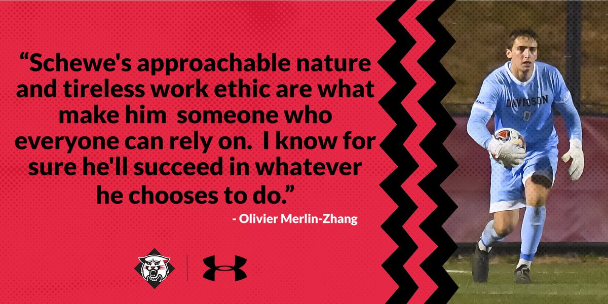 DavidsonMSoccer's tweet photo. 𝐒𝐞𝐧𝐢𝐨𝐫 𝐒𝐩𝐨𝐭𝐥𝐢𝐠𝐡𝐭 ➡️ From Marietta, Georgia #0..
Zach Schewe! 

Thank you for everything you have contributed to this team over the past 4 seasons! 
#Family https://t.co/D47lsLIxAJ