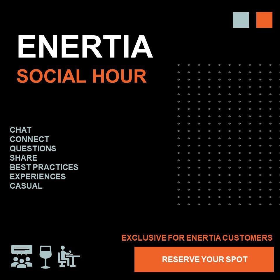 Our next Social Hour is scheduled for THIS week AND we're giving away all kinds of GOODIES! Join us for our April Social Hour this Friday. Customers must be registered and present to win #EnertiaSwag enertia-software.com/events to join us! #EnertiaLive