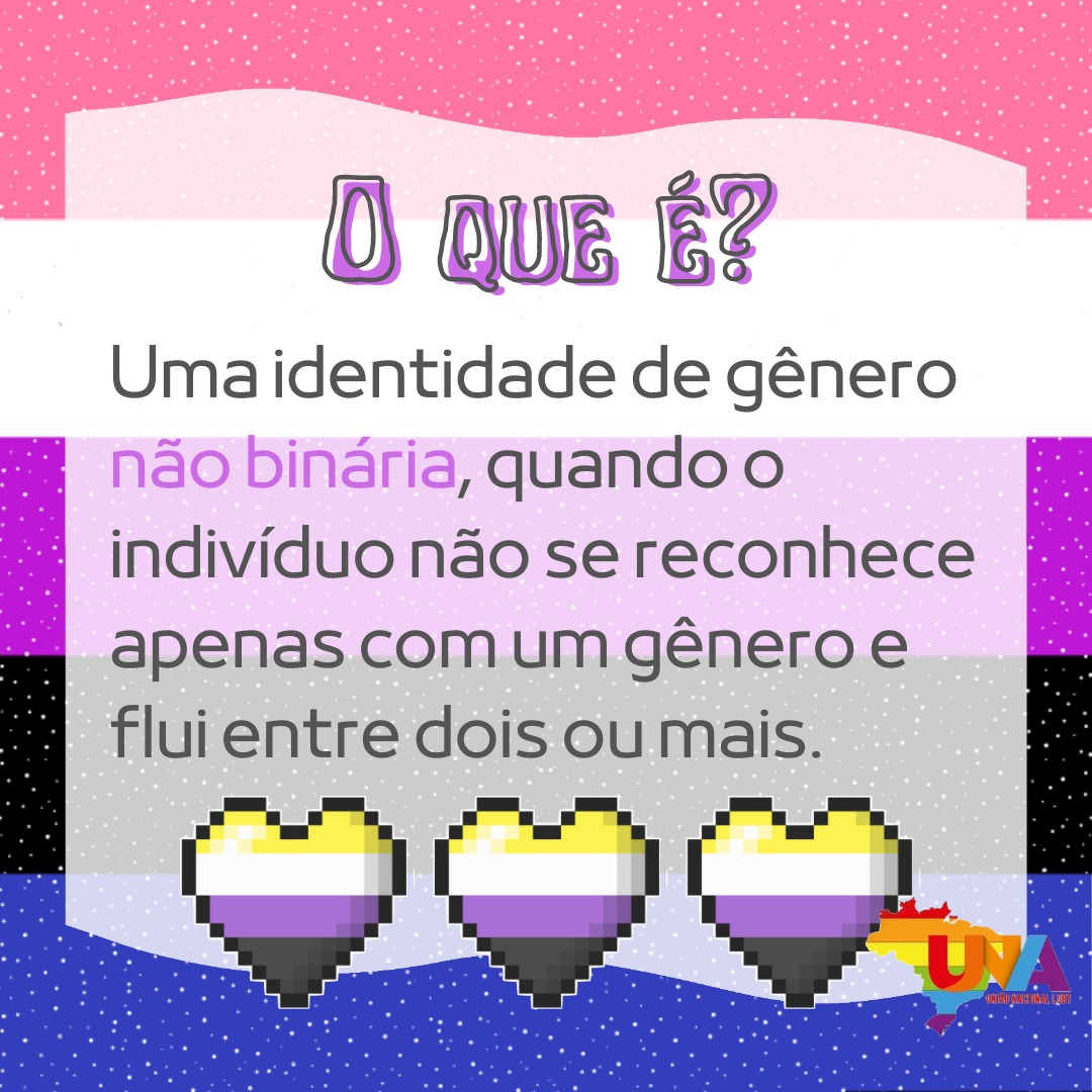 UnaLgbt's tweet photo. Hoje é o dia de comemorar o orgulho gênero fluido! E se vc quer conhecer mais sobre essa identidade de gênero confere ai nosso post de hoje!

#genderfluid #generofluido https://t.co/Df6rpEzMOs

Deixa seu like e da rt pra ajudar a UNA ❤🧡💛💚💙💜🖤🤍 https://t.co/fdDOqq69vf