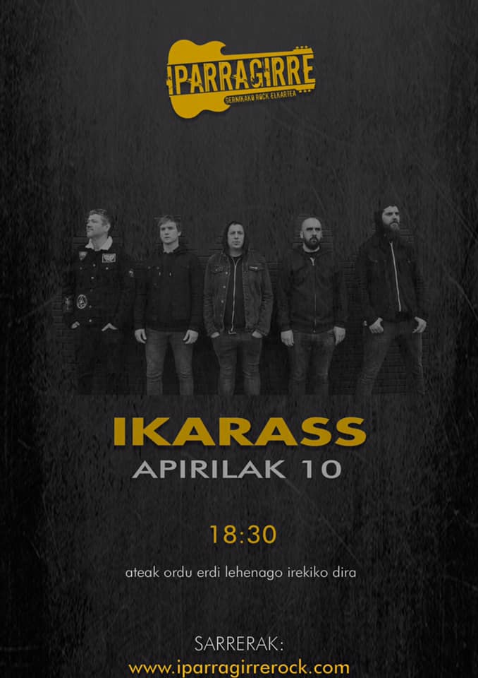 IparragirreRock's tweet photo. Asteburu hontan @ikarasscvlt datoz geurera. Horregatik, gaur eta ostirala bitartean ondorengo kartela elkarbanatzen duzuenon artean sarrera bat zozketatuko dugu!

Zorte on! https://t.co/1gvclUxuRU