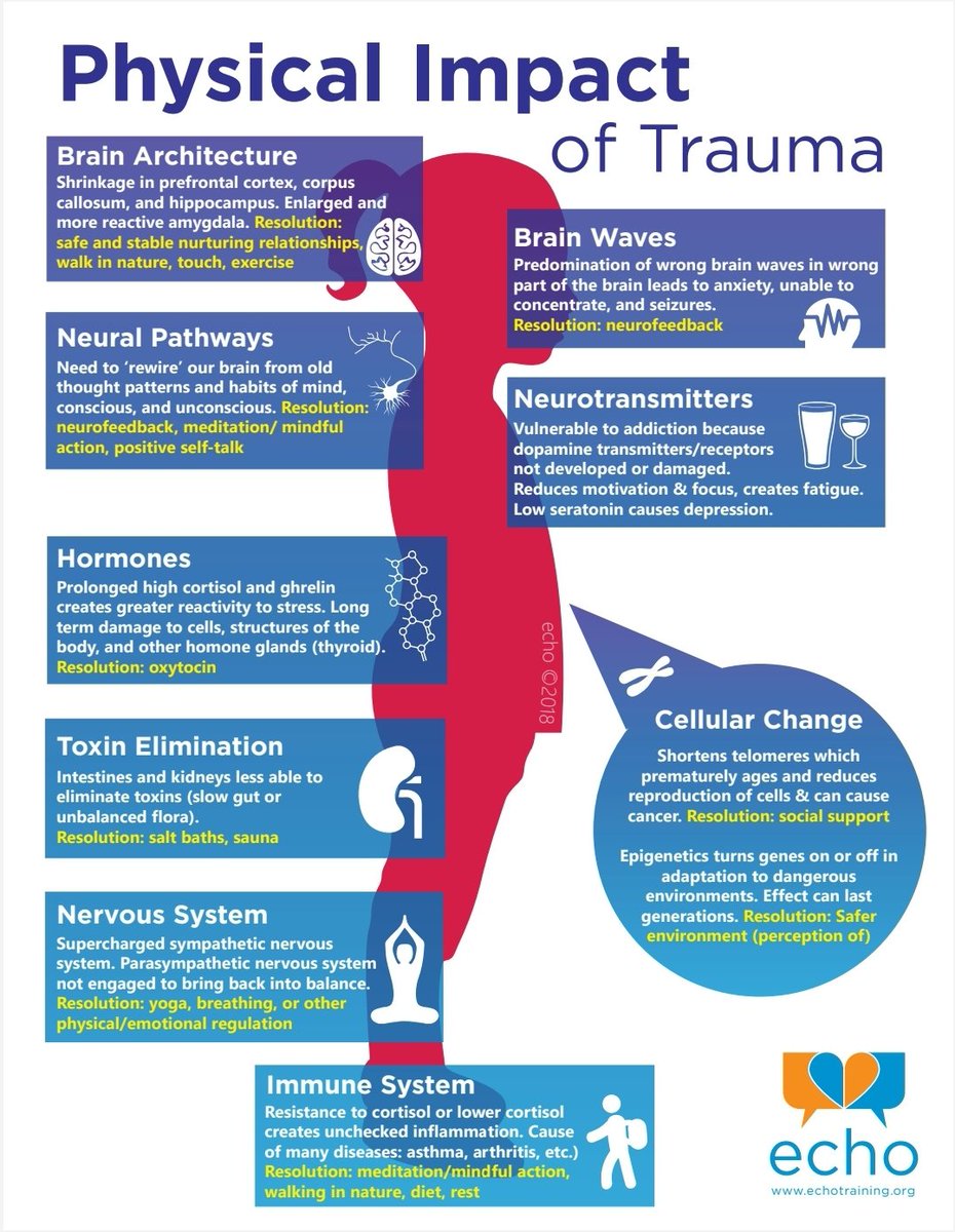 TheShr1nk's tweet photo. Questions about #PTSD and the effects of #trauma (e.g. from a #pandemic) on our bodies? Here's a thorough list - with tips on how to help. #Infrographics❤
https://t.co/9eV9NJBLU4 https://t.co/FEs7irzvRU