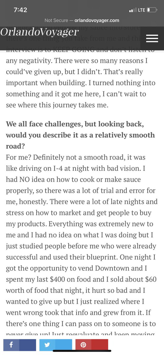 flexeatss's tweet photo. Thank you @orlandovoyager for the opportunity to tell my story 🙌🏽 This is my 3rd article &amp; I’m just blessed to have the opportunity to share who I am &amp; what I do 👨🏽‍🍳 #flexeatss https://t.co/ioeFINgmOz
