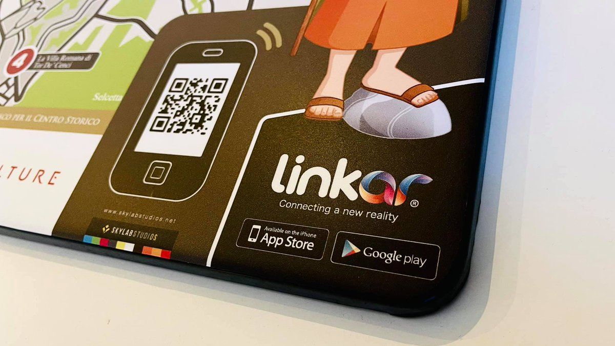 Come rendere una città #kidsfriendly? Grazie alla guida a fumetti che con la #realtàaumentata prende vita
una volta inquadrati con la app #Linkar le mascotte si trasformano in guide a cartoni animati pronte a raccontare tutti i segreti del territorio ai più piccoli #SkylabStudios