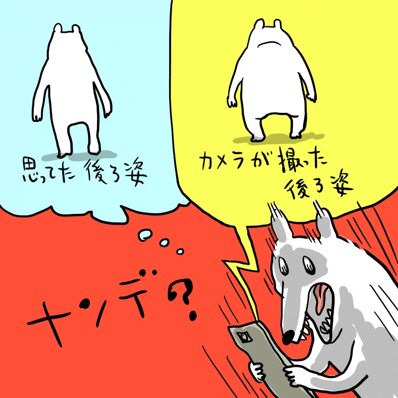 デジタルの謎！思っていた後ろ姿より肉付きがよくなってしまう…w