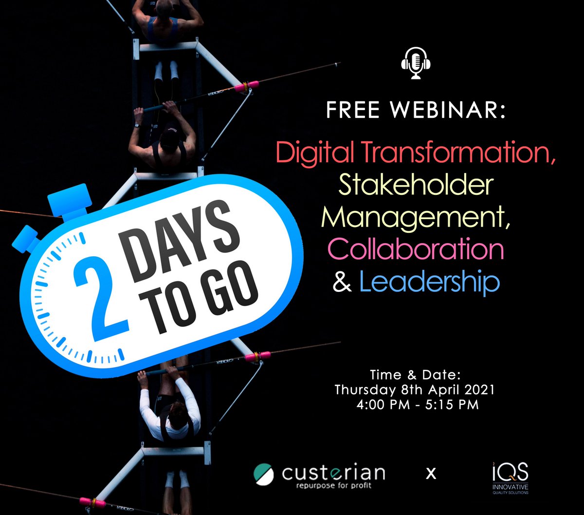 🎉🎉🎉 2 DAYS TO GO 🎉🎉🎉

Sign Up Here: 
lnkd.in/dc9zCtA

After receiving such great feedback on our first two fantastic webinars on 'Digital Transformation and Change' we're happy to announce our 3rd and best webinar yet! 😍

Oh and did we forget to mention it's £0