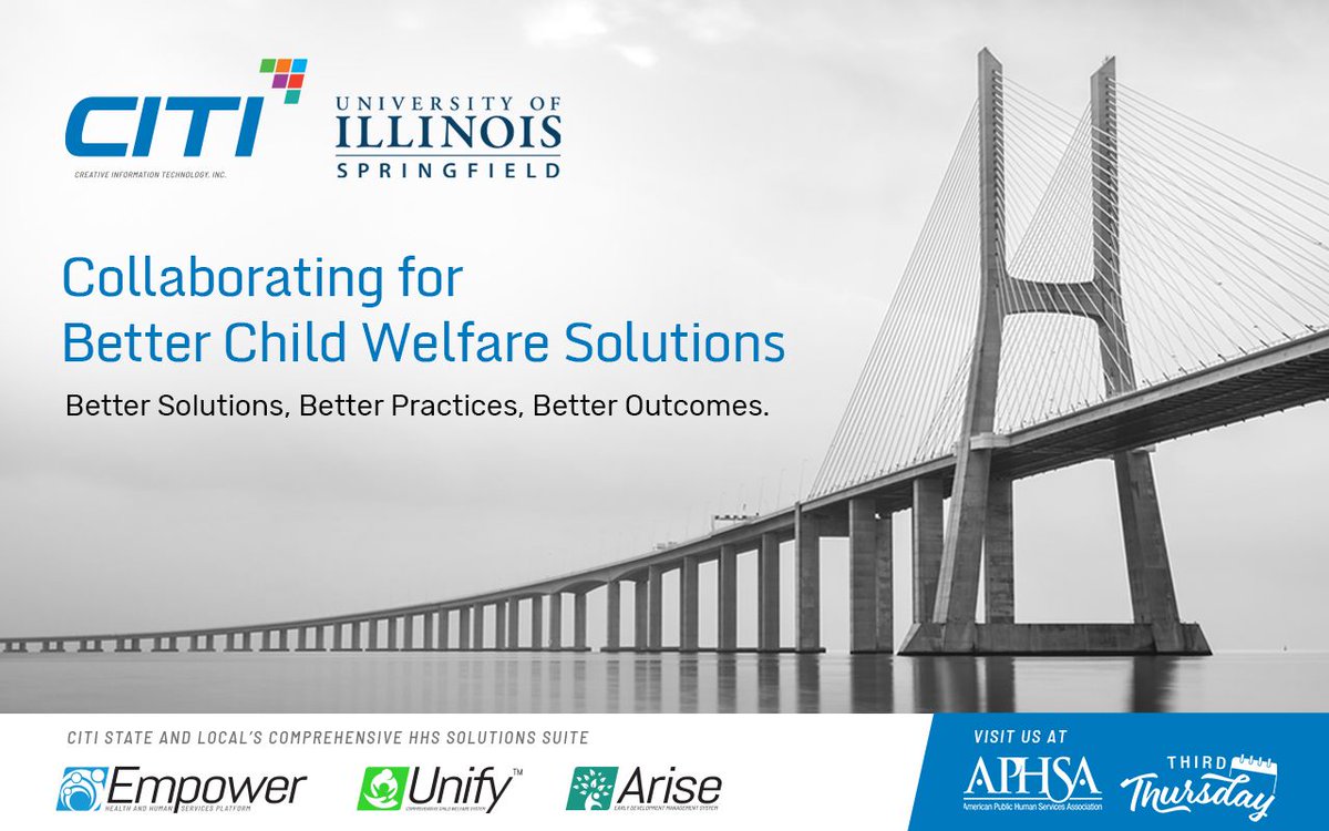 How does a Virginia-based technology company and a University in Central Illinois end up at the same drawing board?  Chat with our team on April 15th at #ThirdThursday360 and learn what's new in #childwelfare #technology.

aphsathirdthursday.com