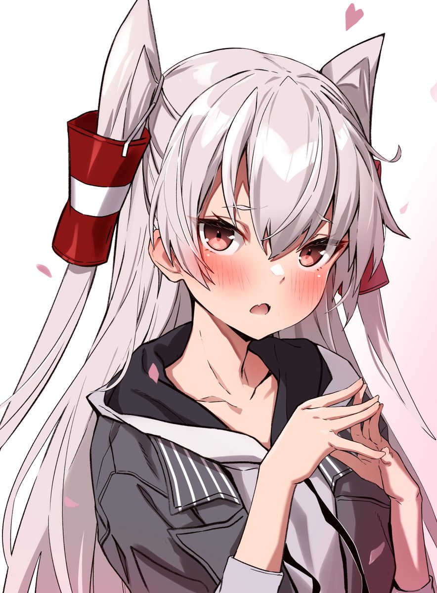 amatsukaze (kancolle) 1girl solo long hair two side up official alternate costume hair tubes brown eyes  illustration images