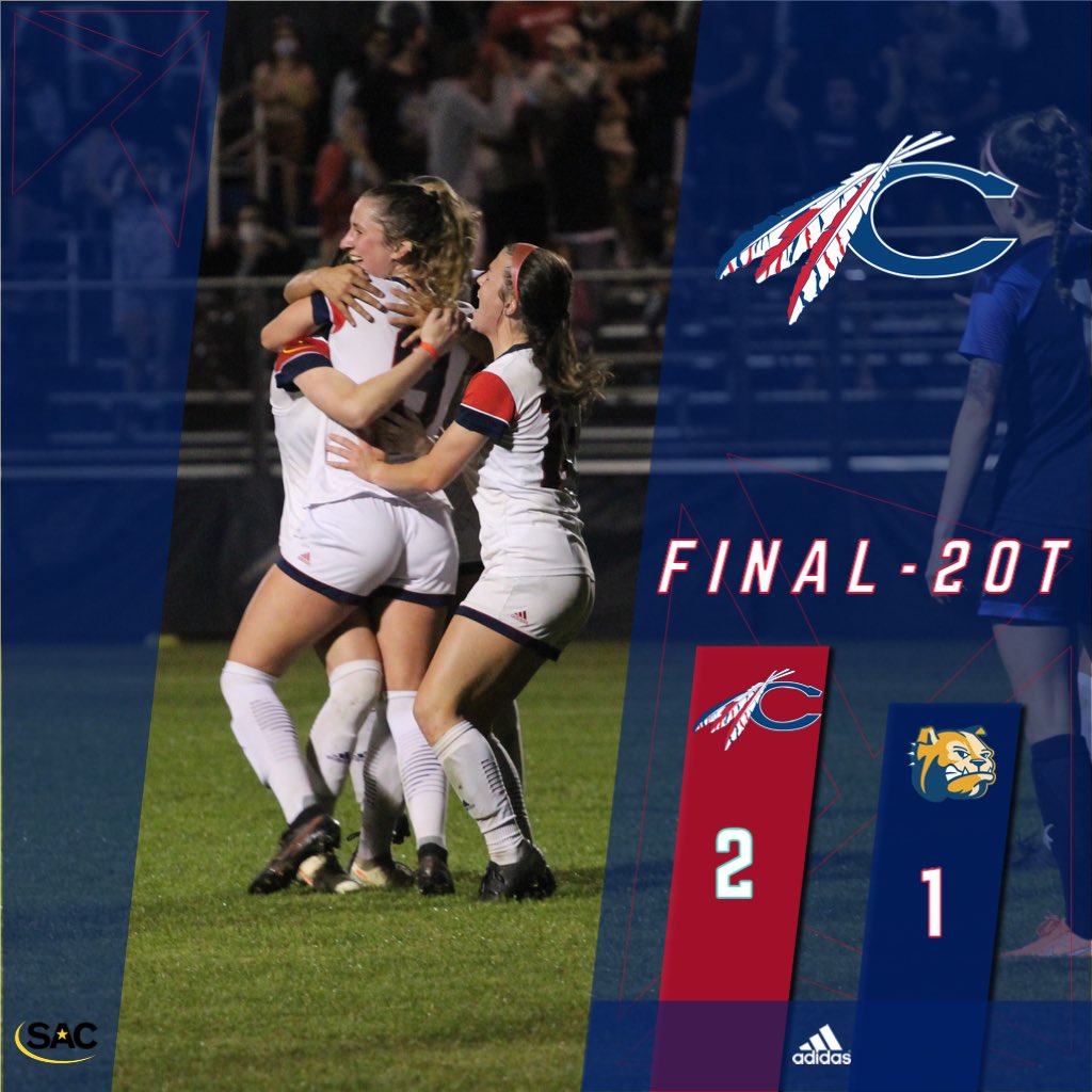 Women’s Soccer with a HUGE WIN IN OT

Trailing 1-0 Sydney Jimmo scored the game tying goal with 42 seconds left in the game and then she scored the game winner with 1:48 left in OT to lift the Lady Indians to a 2-1 win over a very good Wingate team.