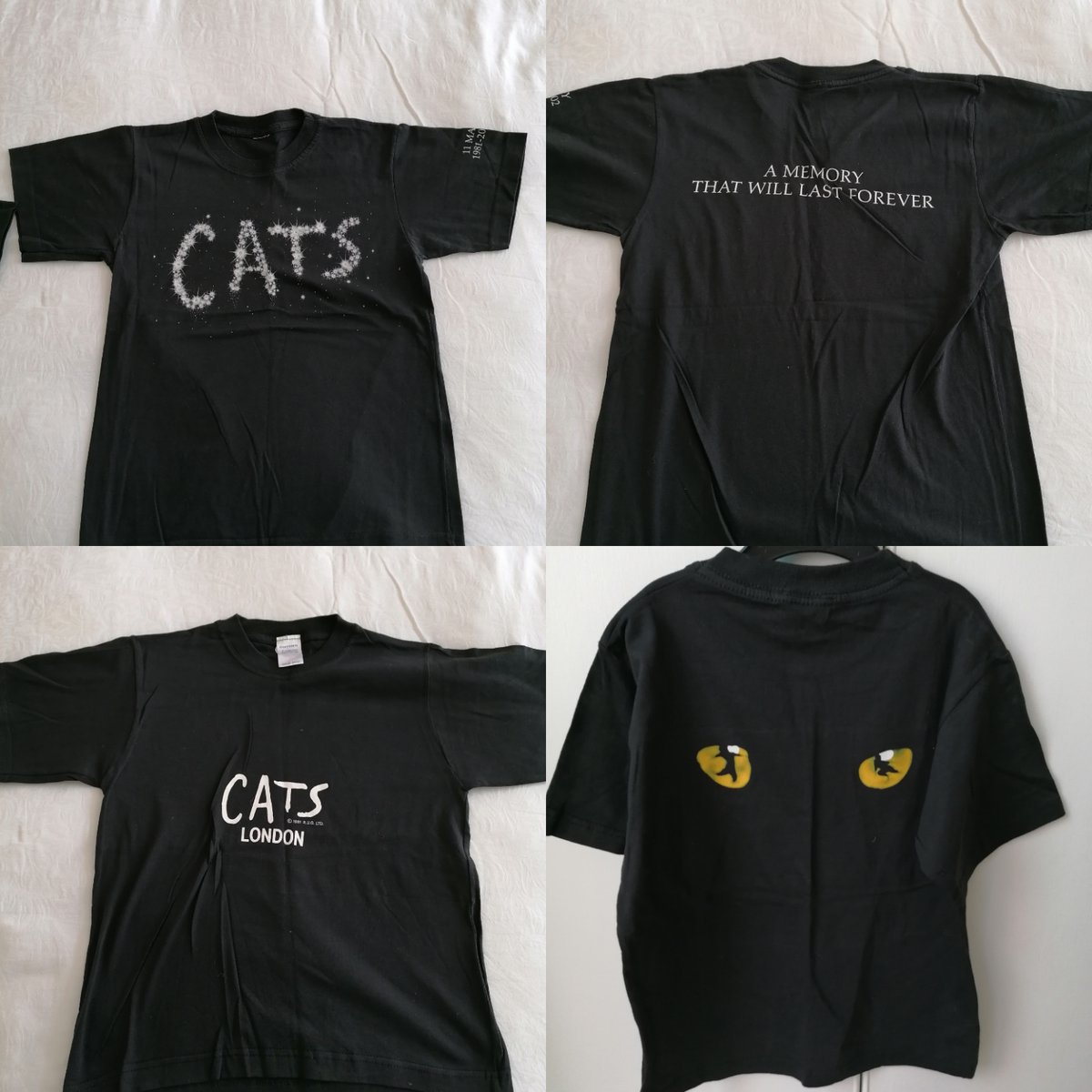 Before the film Cats there was a fabulous stage musical. I was part of the last cast on May 11th 2002.  I have listed two Cats kids-size t-shirts on eBay to any #catsmusicalfans out there. ebay.co.uk/itm/1647998404…
#catsthemusical
