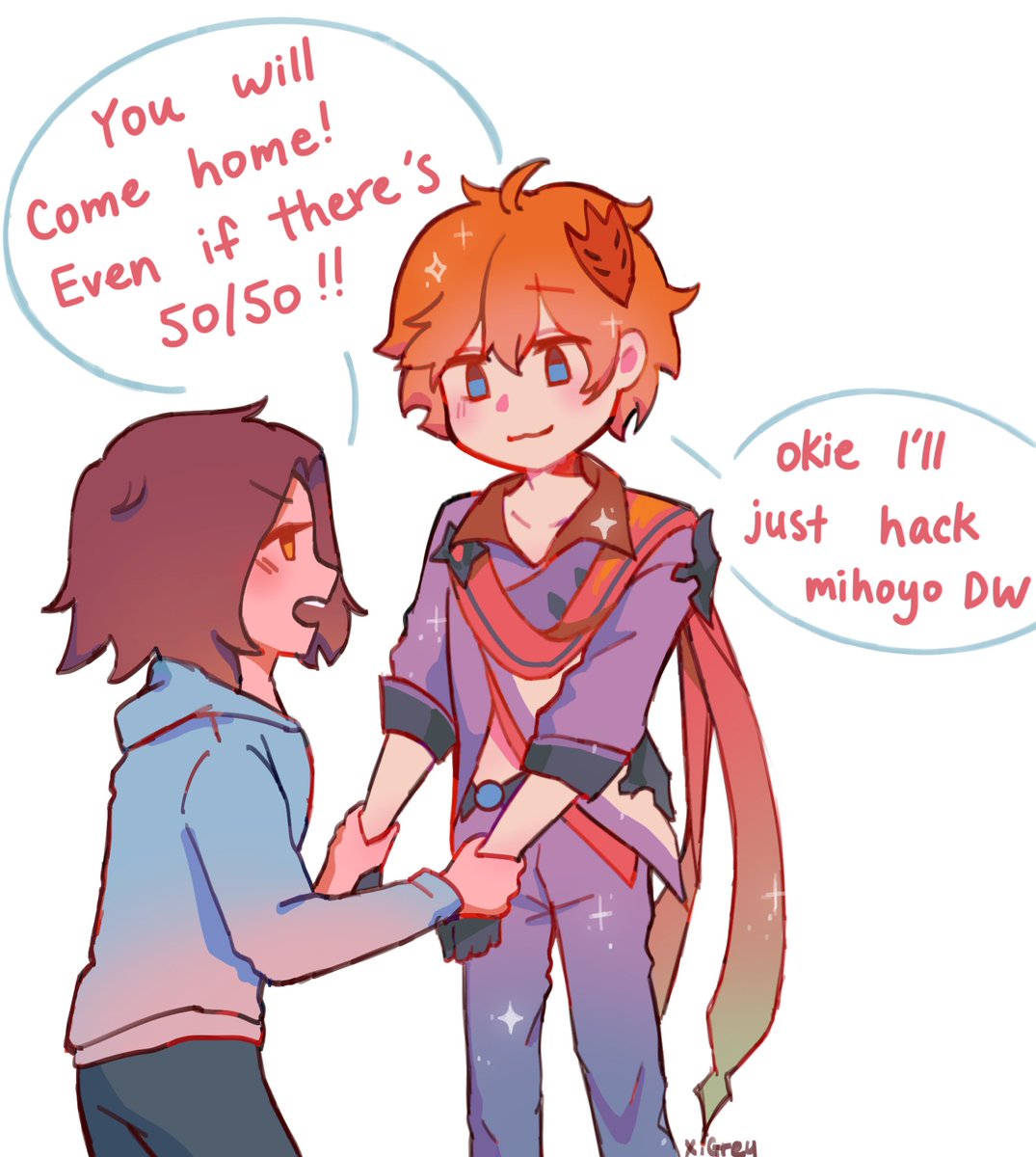 GreyyIx's tweet photo. HE WILL COME HOME >:0 #childe #childegenshinimpact https://t.co/2Nd2gvuY0m