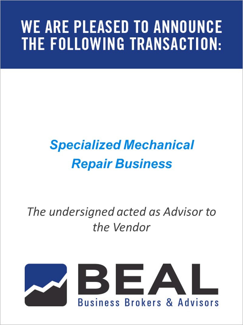 bealconsultants's tweet photo. We are pleased to have acted as the advisor to the vendor on this deal. Thinking about selling your business? Reach out today to begin the planning process. https://t.co/9zZUXqG4Yo
