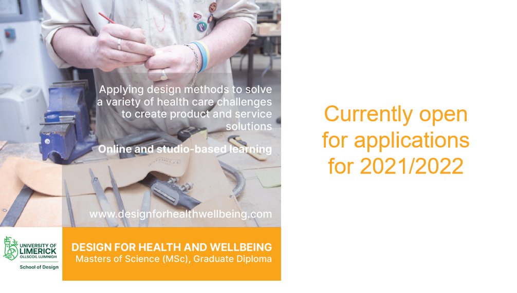 Students on the MSc in Design for Health and Wellbeing working in our workshops.