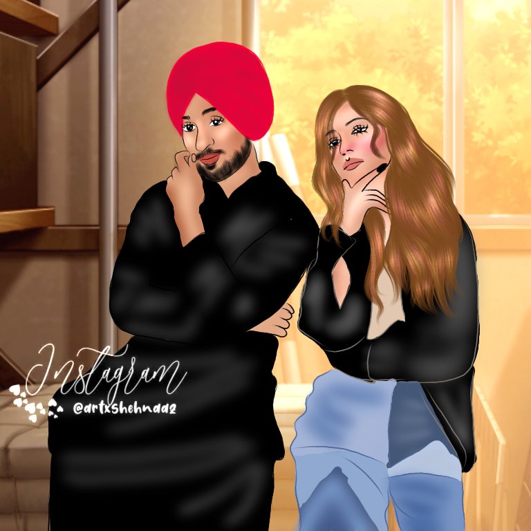 #ShehnaazGill #Shehnaazians #ShehnaazKaurGill #ShehnaazGallery #DiljitDosanjh #HonslaRakh #HonslaRakhWithShehnaaz #Illustration (like krna ho to krna wrna koi baat nhi no issues 🙂😌)