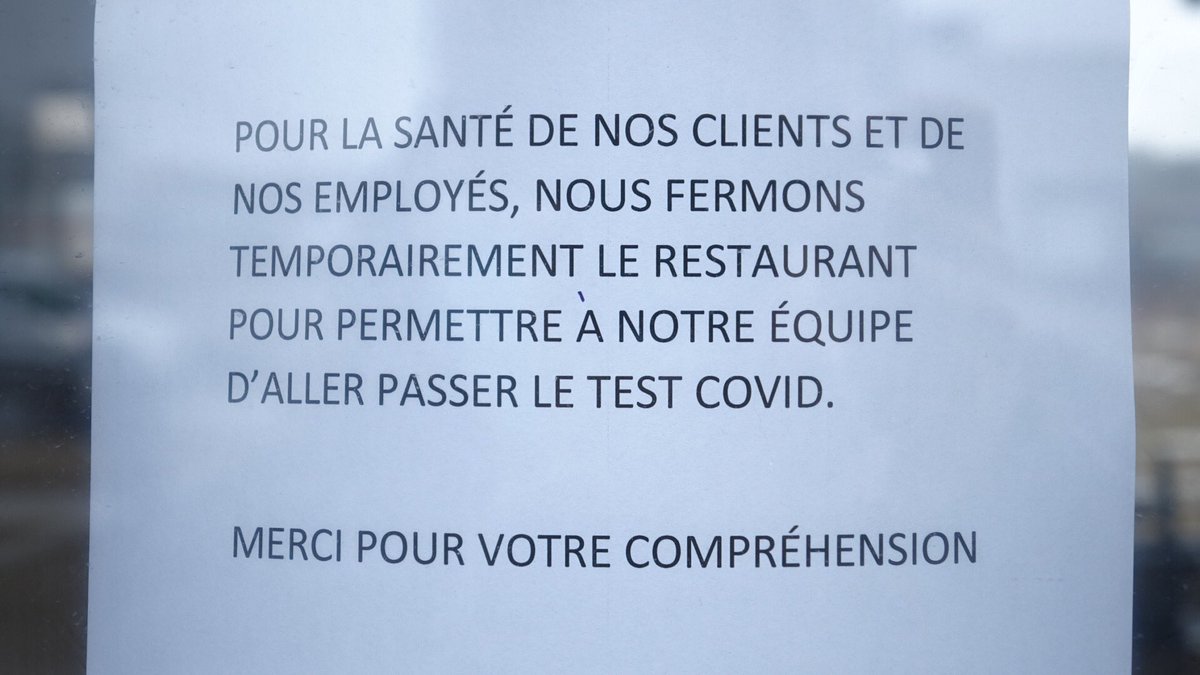 Le restaurant Tim Horton de Trois-Pistoles est fermé pour permettre aux employés d’être testés pour la COVID-19. #icibsl