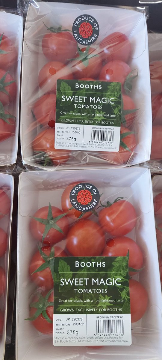 Croftpak's tweet image. 👀👀 back in selected @BoothsCountry stores tomorrow 😍😍 @TCusExp @delibuyer @nigelmurray1970 #britishtomatoes #newseason  #sweetmagic #produceoflancashire