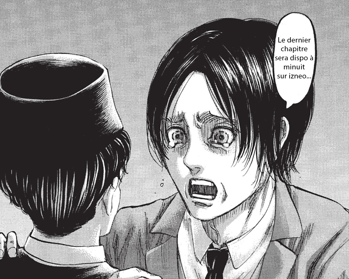 izneoBD's tweet photo. C'est officiel ! Le chapitre 139 de #ShingekiNoKyojin sera dispo le 9 avril à MINUIT sur izneo ! 
Mettez une alarme et préparez les mouchoirs… https://t.co/CFO6KBOZid