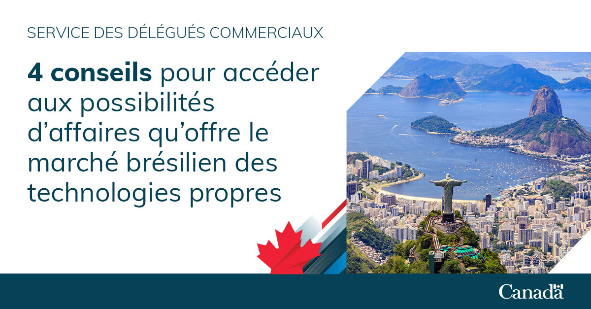 SDC_TCS's tweet image. Êtes-vous une #EntrepriseCdn du secteur des #TechPropres prête à prendre de l’expansion? Le Brésil offre plein d’occasions aux entreprises canadiennes comme la VÔTRE! 🇨🇦 🇧🇷

Voici 4 conseils qui vous aideront à démarrer votre expansion à l’étranger : ow.ly/jLux50EhNxd