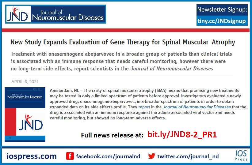 journal_nd's tweet photo. We are excited to share the results of this #openaccess article evaluating #GeneTherapy  for #SMA
Read the press release here: https://t.co/NCtdTPMP8Y 
#SpinalMuscularAtrophy #JournalND https://t.co/vNKzNXfplF