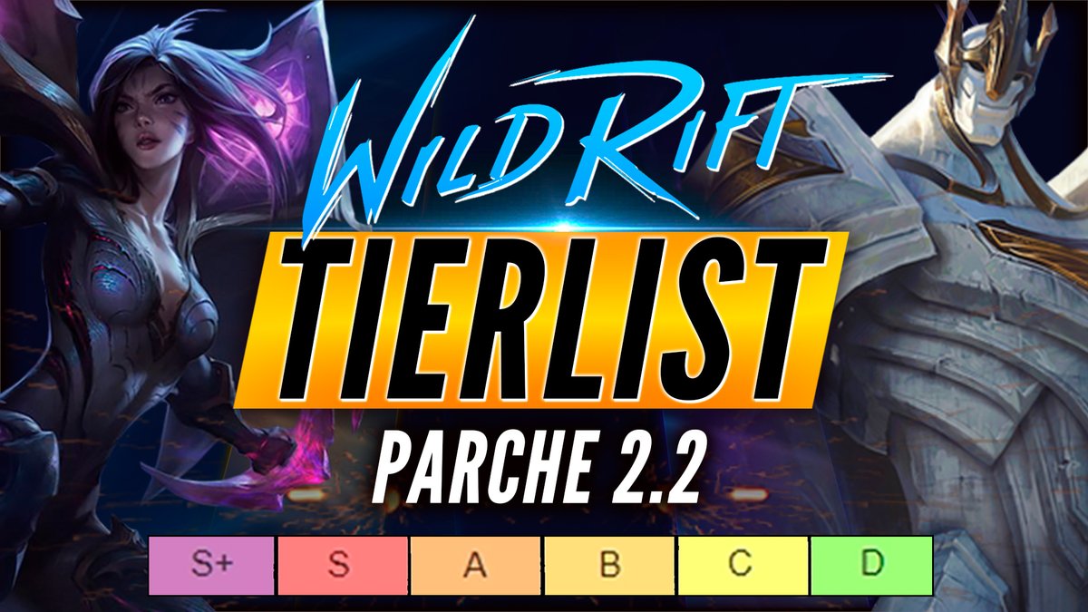 JotaGuinsoo's tweet photo. TIERLIST del parche 2.2 de @wildriftES 

👉https://t.co/qtmXmfzJnn

Aprende los picks que deberías mainear y saber contrarestar. https://t.co/PeyeGfGAwT