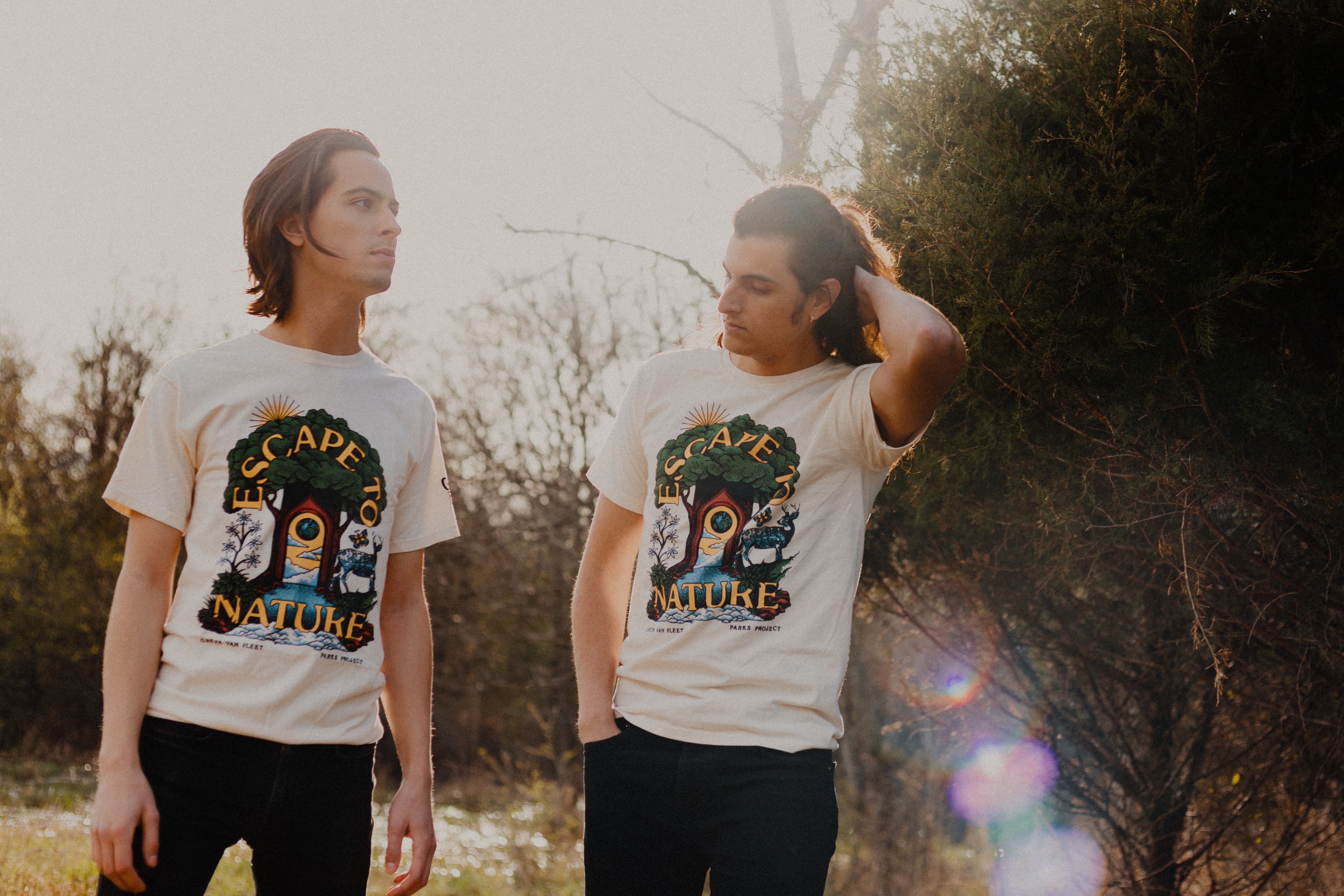 Greta Van Fleet on X: Escape to nature this Earth Month. The Greta Van  Fleet x Parks Project t-shirt and handmade strap are available now:   Proceeds benefit the National Parks Conservation