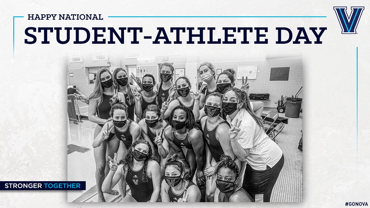 Nova_WaterPolo's tweet photo. Happy National Student-Athlete Day!! Thank you for all of your hard work and dedication in sports and in your academics!! ✌️🤽‍♀️

#StrongerTogether #VUWP #GoNova https://t.co/U0xNRGVg1o