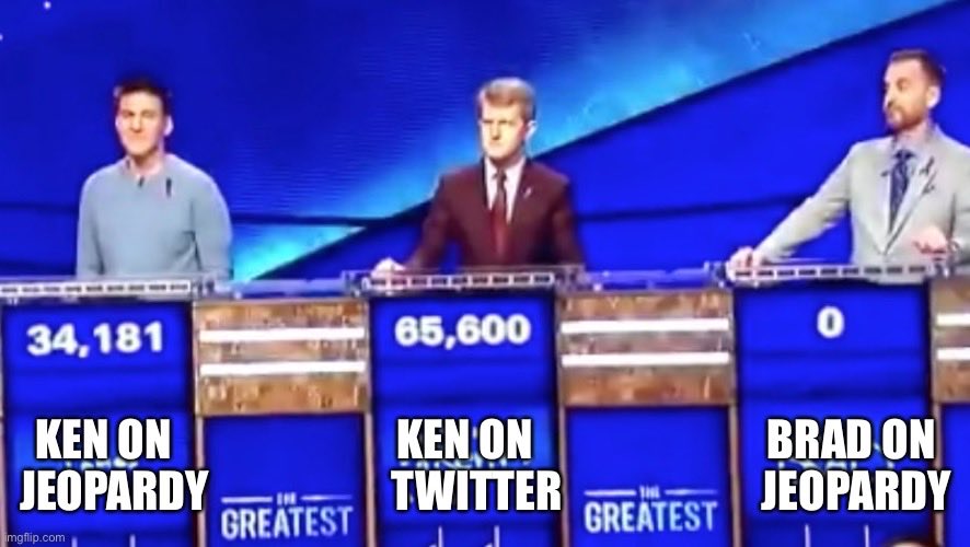 James_Holzhauer's tweet photo. https://t.co/zoSQueyYB4