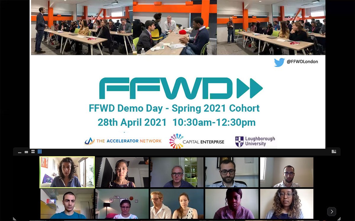 Are you interested in the latest #tech #startup trends? Join us for FFWD #DemoDay on 28 April 10:30am to hear 20 pitches from Spring 2021 cohort innovating in edtech, fintech, healthtech, retailtech, social impact &amp; more. Register via Zoom for details bit.ly/FFWDS21
