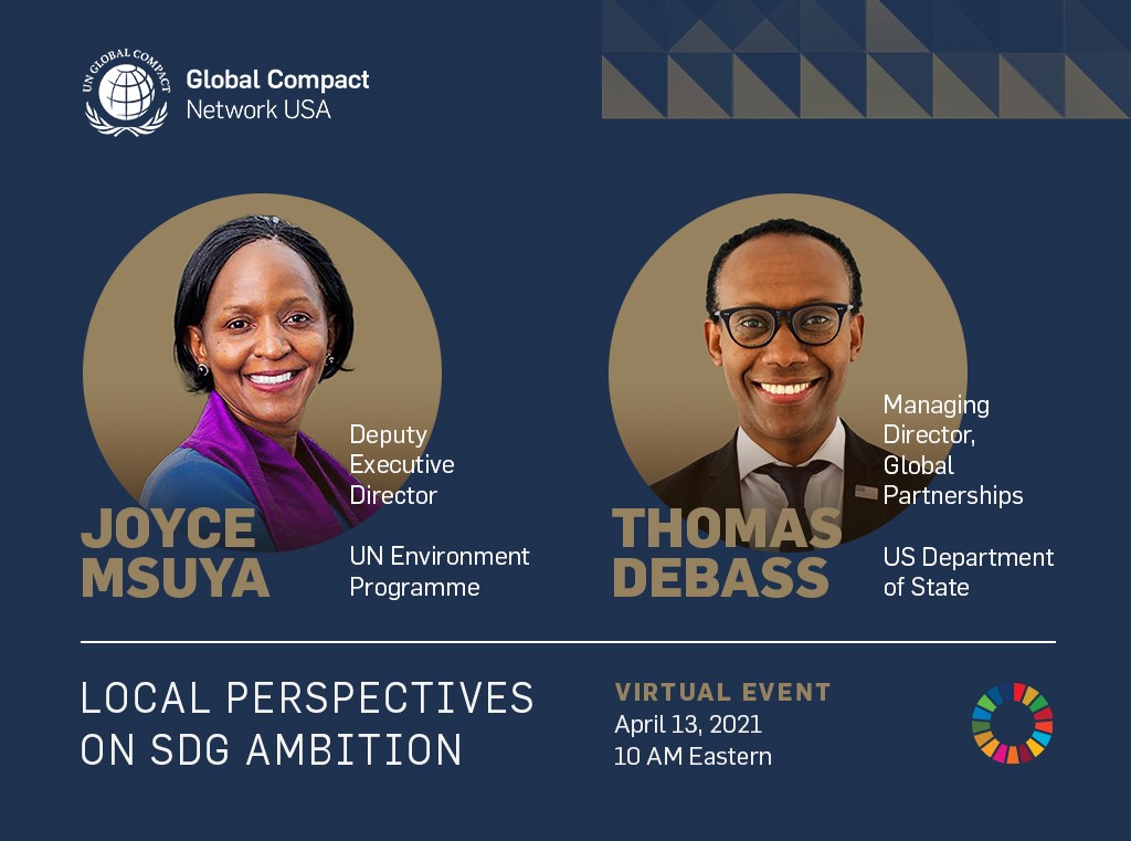 We will host a virtual event on April 13 that will explore how the UN, the US government, and the American private sector can collaborate and partner to achieve the #SDGs by 2030. Confirmed speakers include: 
<a href="/JoyceMsuya/">Joyce Msuya</a> and <a href="/debass/">TD</a> 🌎

Register here: tinyurl.com/y69nezkk