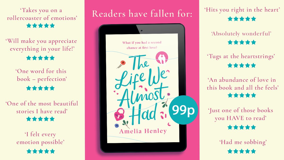 HQstories's tweet photo. What if you had a second chance with your first love? 💕
#TheLifeWeAlmostHad is the stunning, emotional, and romantic debut from the incredible @MsAmeliaHenley!
Now available for just 99p! https://t.co/MfoA3kJAJo https://t.co/45wRKdYNsM