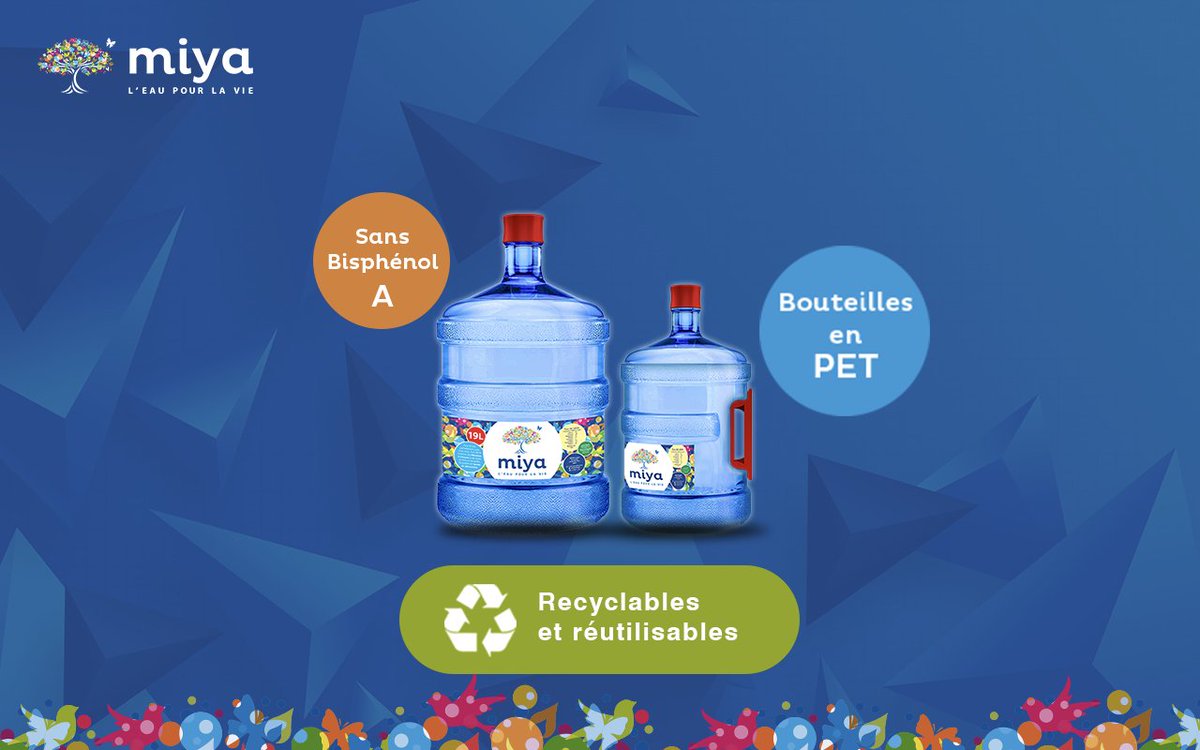 Nos #bouteilles d'#eau sont en #PET sans #BisphénolA et 100% #recyclables. Elles ont un impact social et #environnemental positif.
Visitez notre site web
miya-africa.com
#Miya #eaupourlavie #dakar #kebetu #eaudakar #senegal #stopplasticpollution