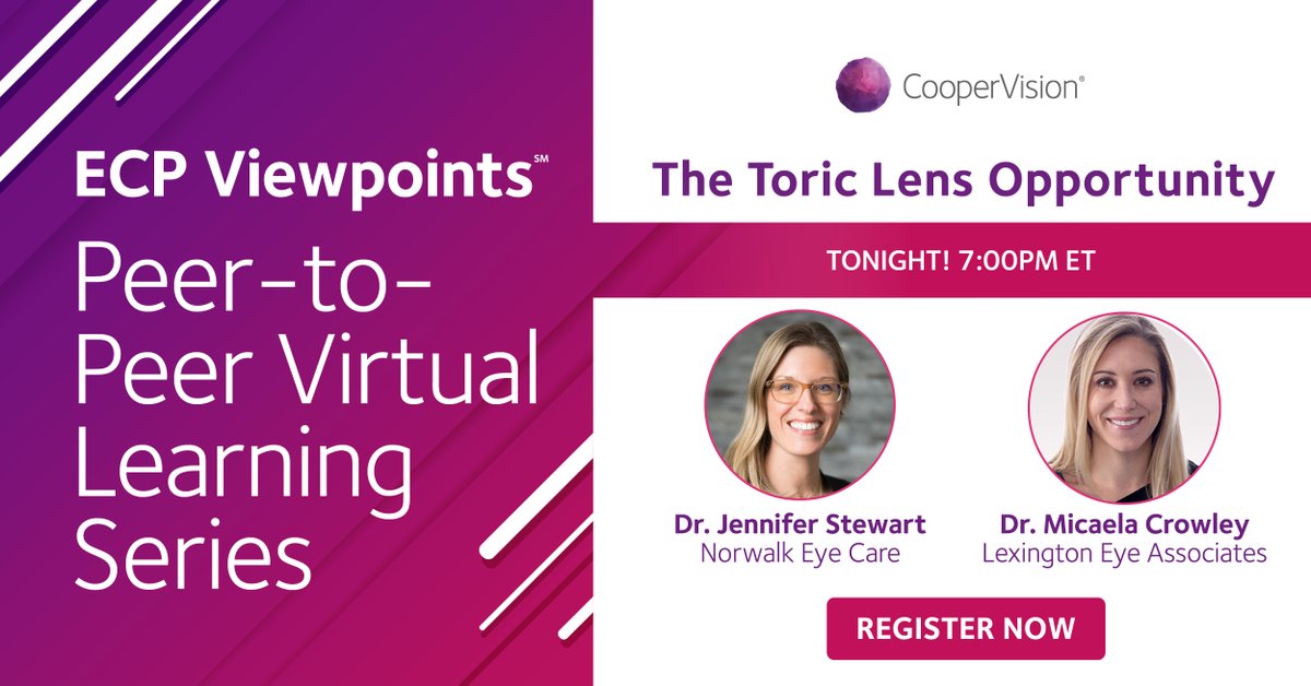 CooperVision on Twitter "Tonight is your chance to join our ECP
