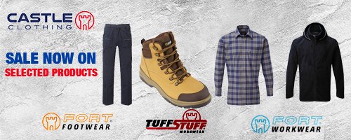 Castle Clothing #SALE now on selected #workwear products, check it out here tiny.cc/wgpvtz #tuesdaymotivations #backtowork #construction #farming #agriculture #healthandsafety #workwearfashion #worksafe