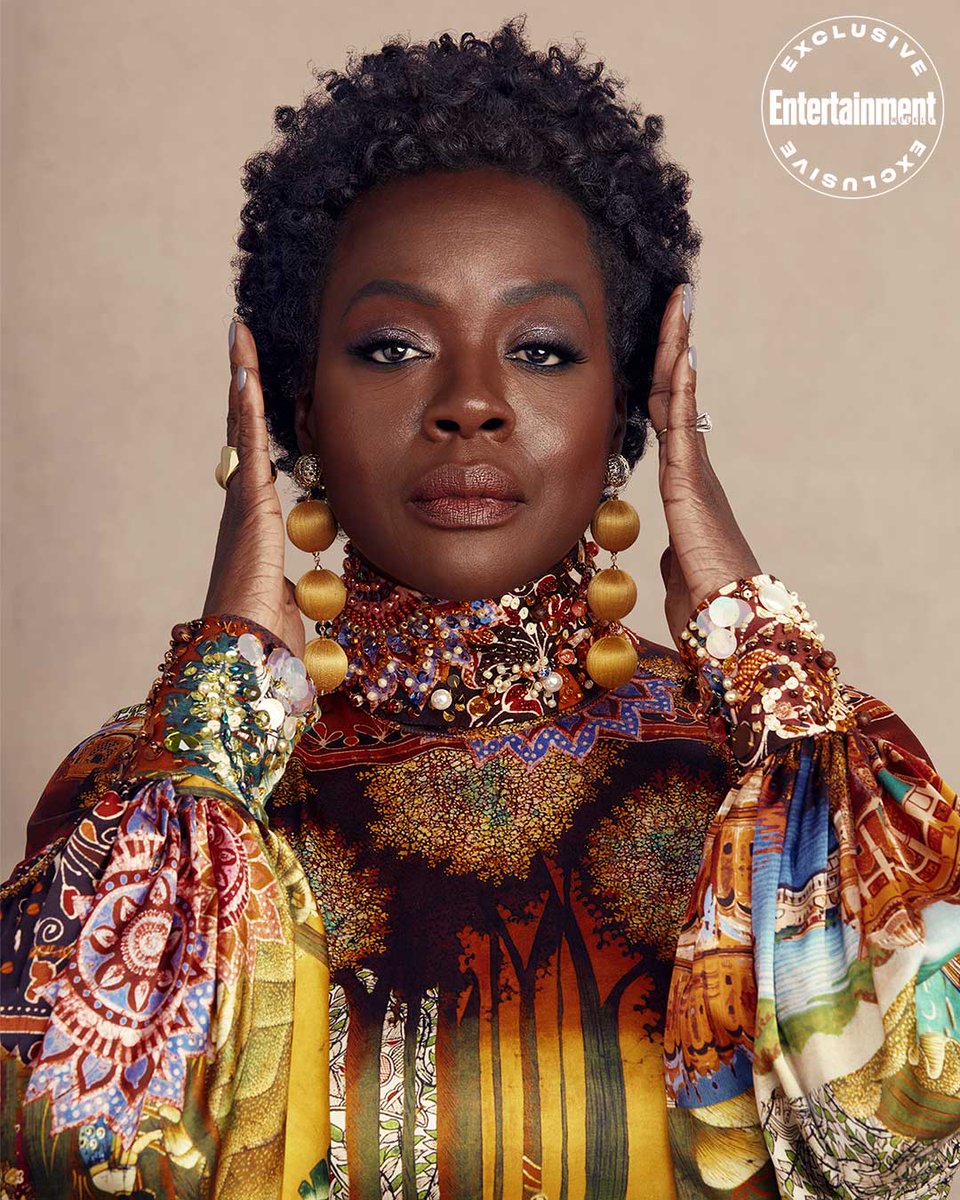 EW's tweet photo. .@violadavis. The powerhouse. With her record-breaking Best Actress nod for #MaRaineyFilm, Davis proves she's #Oscars royalty. https://t.co/4YOQwA2bdp Cover story by @Leahbats https://t.co/4YLmrBYRIL