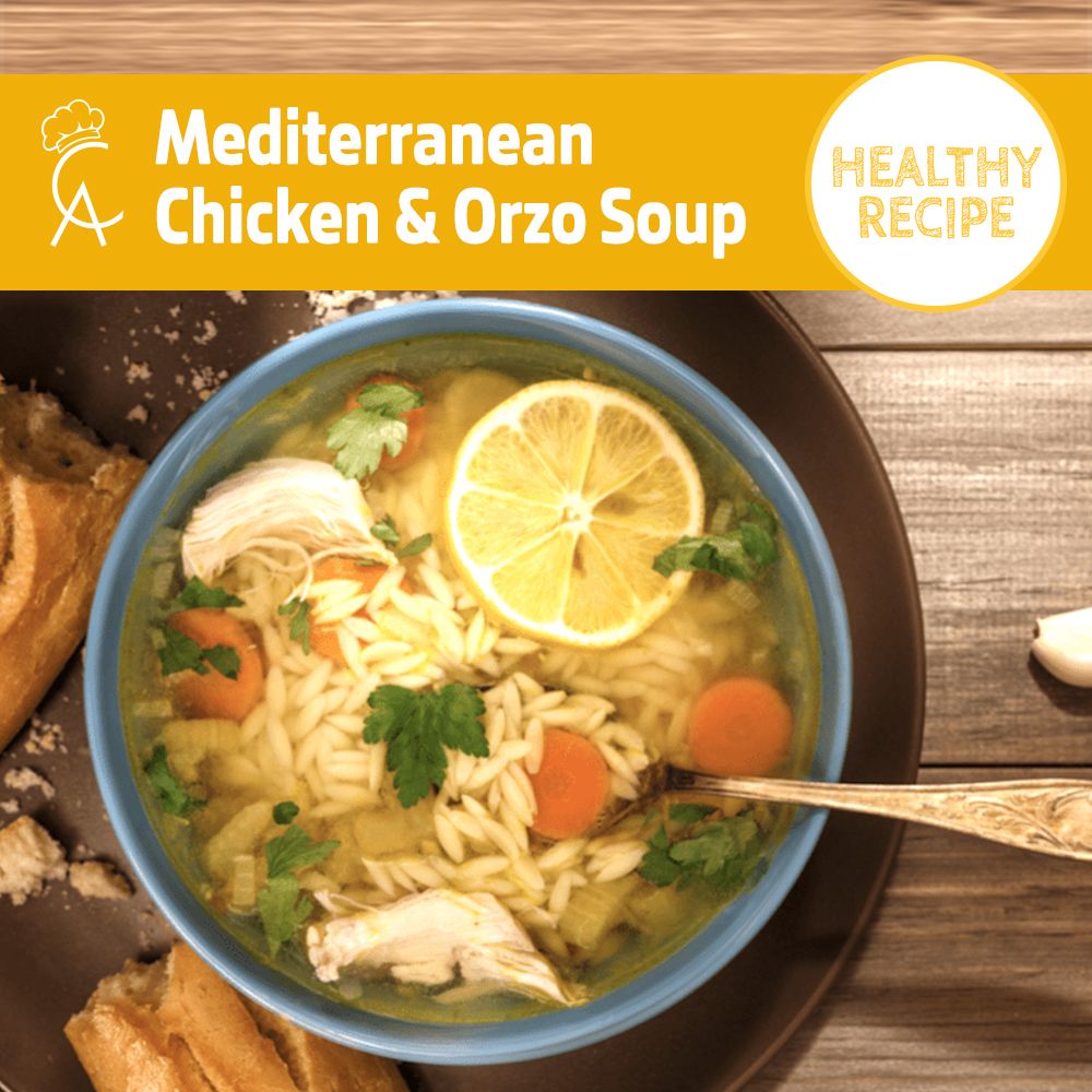 CulinaryAWinc's tweet photo. Mediterranean Chicken and Orzo Soup
.
Recipe Link: https://t.co/LeSA6BCgck

.
.
#CulinaryArtworksInc #Culinary #Nutrients #Nutrition #EatingHealthy #KidsFood #HealthyEating #HealthyRecipes #LunchBox #Cooking  #Food #Foodporn #Foodie  #FoodBlogger #FoodPics #OrzoSoup #ChickenSoup https://t.co/EyuLGi0X0N