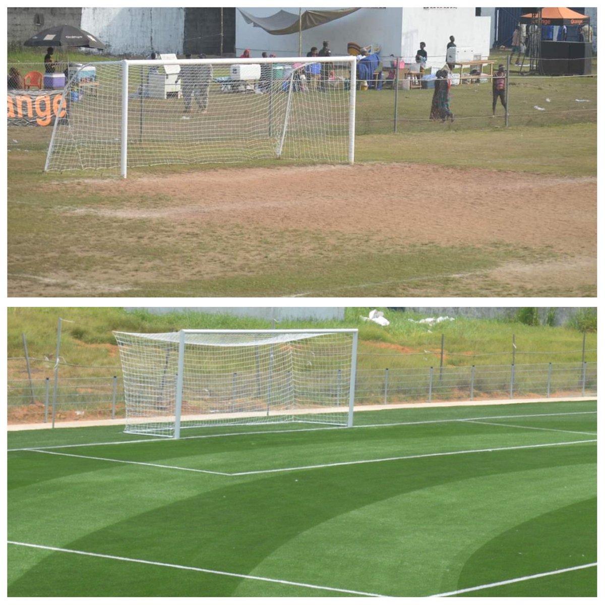 Greenfields BV, a company contracted by <a href="/FIFAcom/">FIFA</a> has formally turned over a playing pitch with artificial turf at the Doris Williams Sports Stadium in Buchanan, Grand Bassa County to the Liberia Football Association.
#Liberia <a href="/mustapharaji_/">Mustapha Ishola Raji</a>