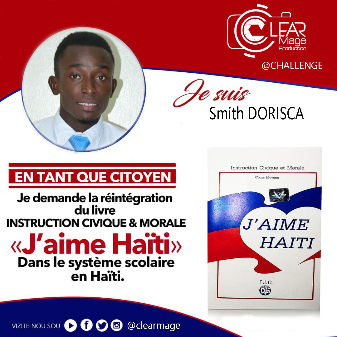 [1/2] La devise nationale est : Liberté,  Égalité, Fraternité. 

La Liberté est le droit de faire ce qui ne nuit pas aux autres, ou le droit que chacun possède à agir envue d'atteindre une fin juste.

#JaimeHaïti #InstructionCiviqueEtMorale #Clearmage