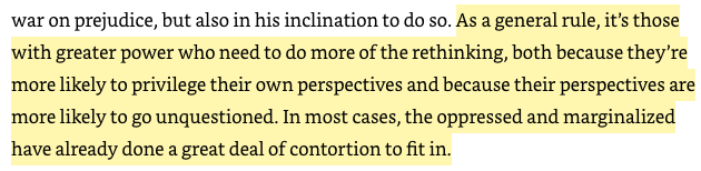Profe_Cummings's tweet photo. "In most cases, the oppressed and marginalized have already done a great deal of contortion to fit in." Think Again by @AdamMGrant https://t.co/Y0erewntsb