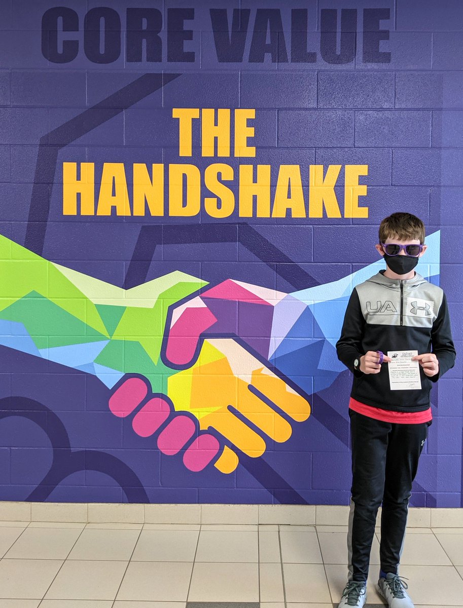 Charlie is our Bobcat of the Day. He is respected throughout the school by staff and students and demonstrates our core value of "The Handshake" every day! #tvdsb