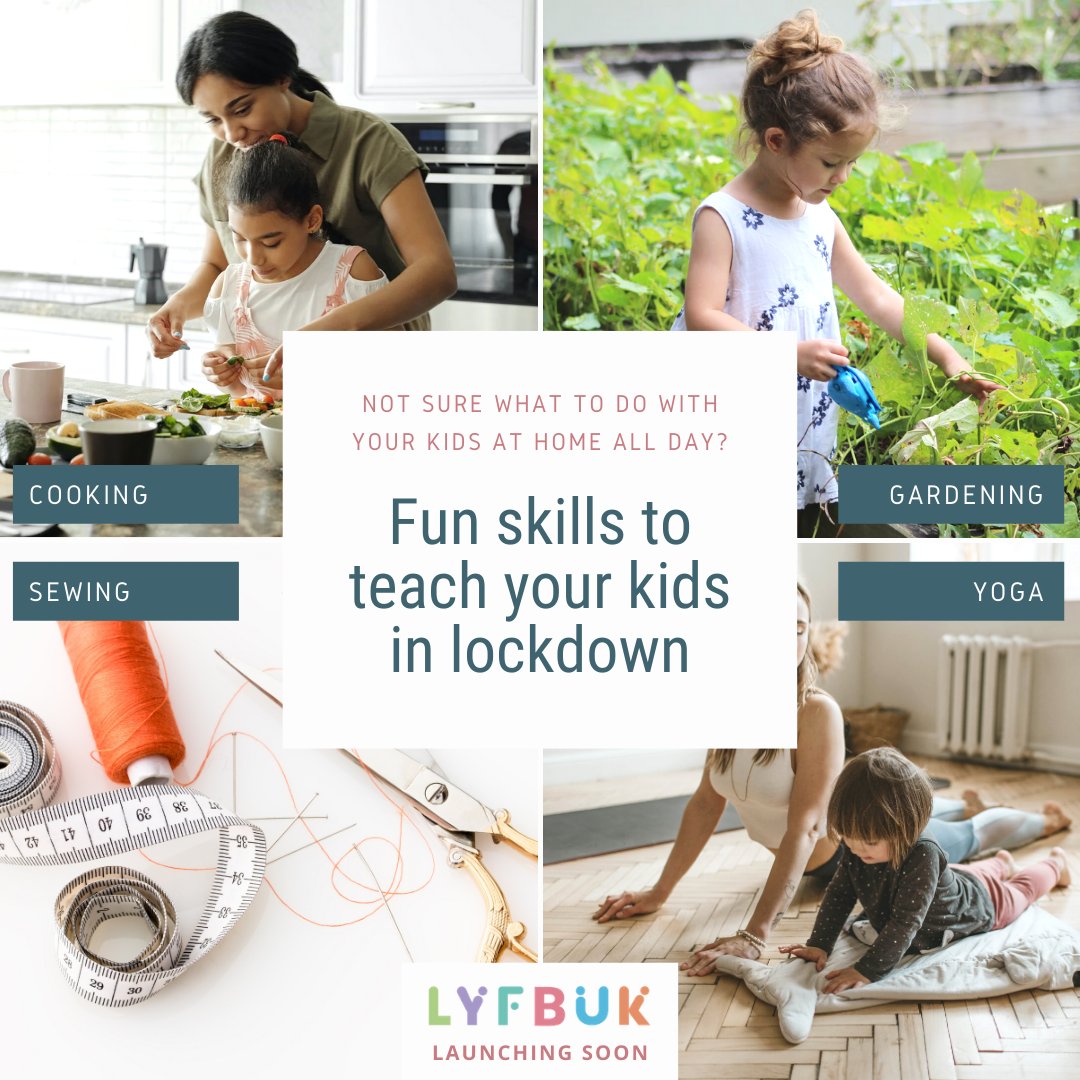 It can be exhausting having your kids at home all day in lockdown. Here are some useful skills you can teach your kids to keep them engaged, and maybe have a little fun yourself!

#lyfbuk #parenting #familytime #kids #child #memories #moments #lockdown #activitiesathome