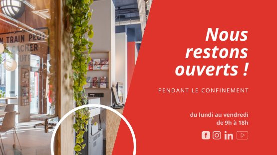 En avril, l'équipe continue de vous accueillir dans le respect des consignes sanitaires #coworking #teletravail