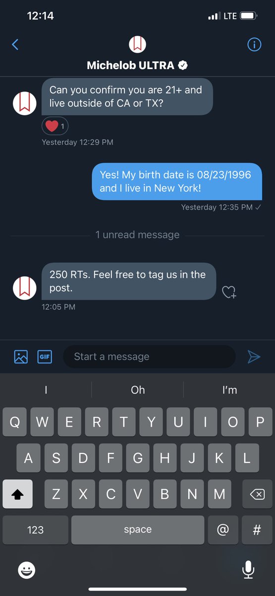 emdowds's tweet photo. Y’all, help a girl out and let’s get me a @MichelobULTRA care package!! Plz retweet 🥺❤️❤️❤️ https://t.co/MTRkQlDzEW