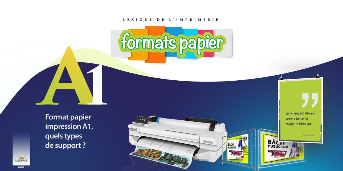 gibcaci's tweet photo. LEXIQUE DE L'IMPRIMERIE : Format de papier A1
 On l'utilise généralement pour l’impression d’affiches évènementielles, posters. C'est aussi un format prisé dans le domaine de la construction pour l'impression de plans d’architecture et même pour les panneaux de signalisation. https://t.co/FTc7ist2vz